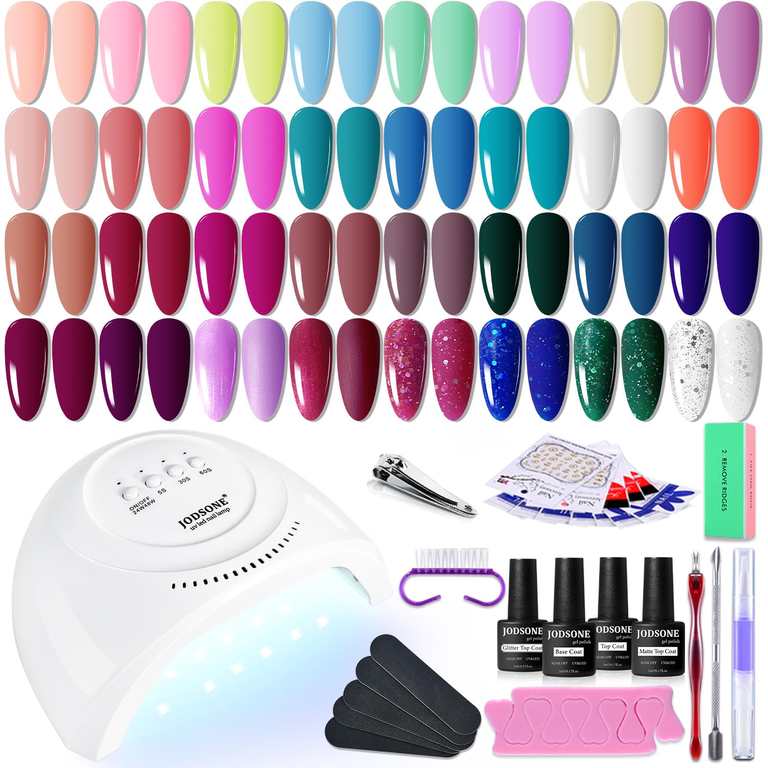 JODSONE Gel Nail Polish Kit with UV Light