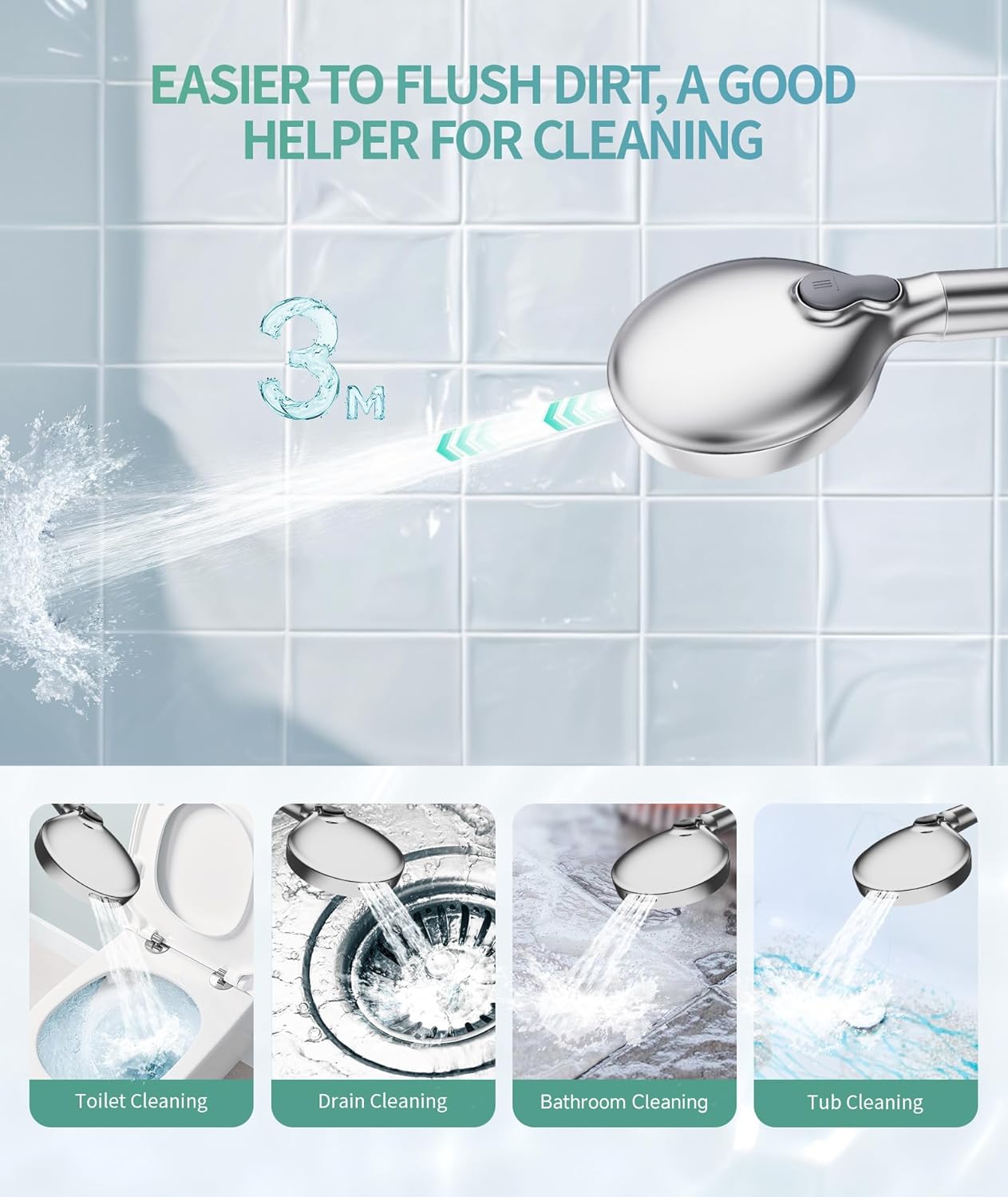 Filtered Handheld Shower Head