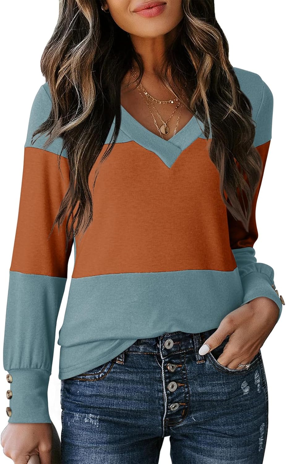 Dokotoo Long Sleeve Shirts for Women Fall Outfits