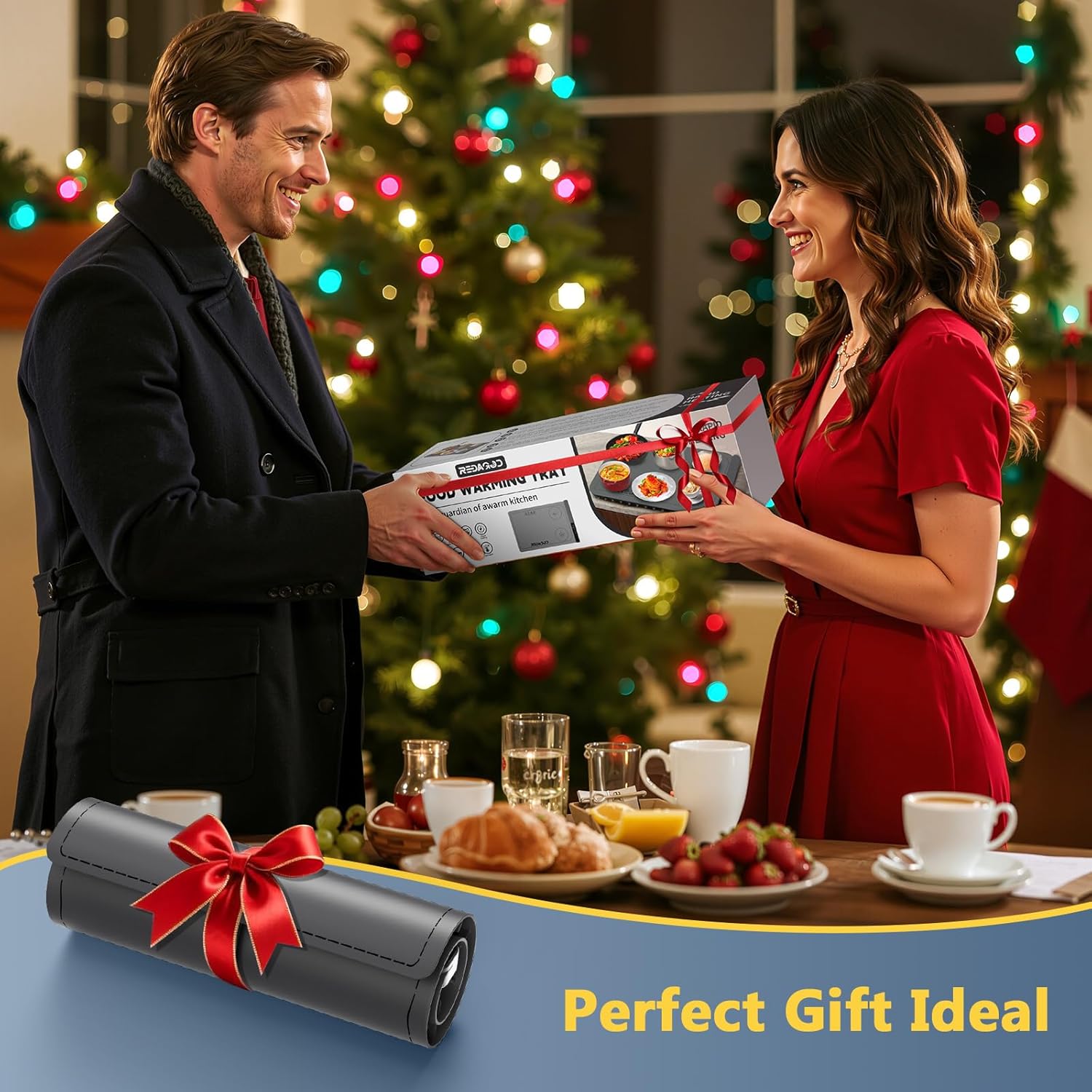 Food Warming Mat with 3-Zone Heating Mode