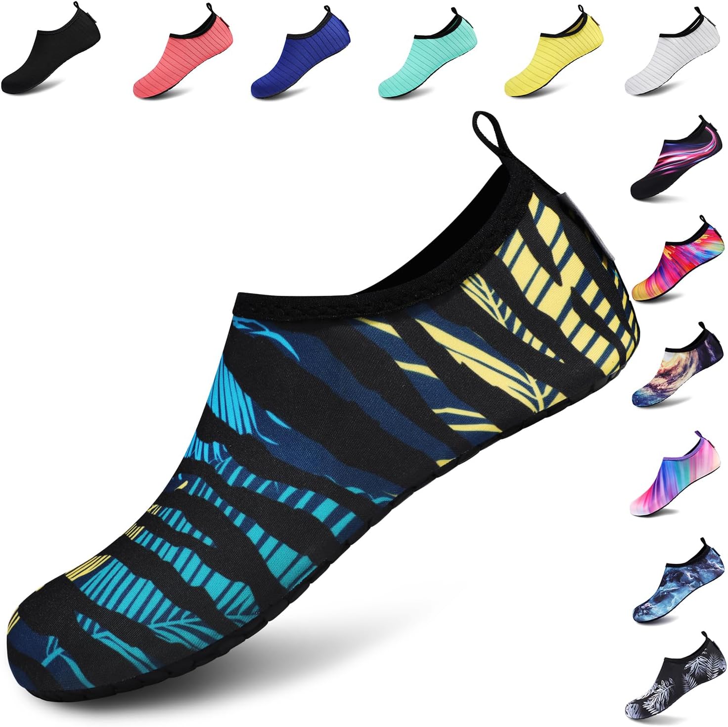 VIFUUR Water Shoes – Barefoot Quick-Dry Aqua Socks