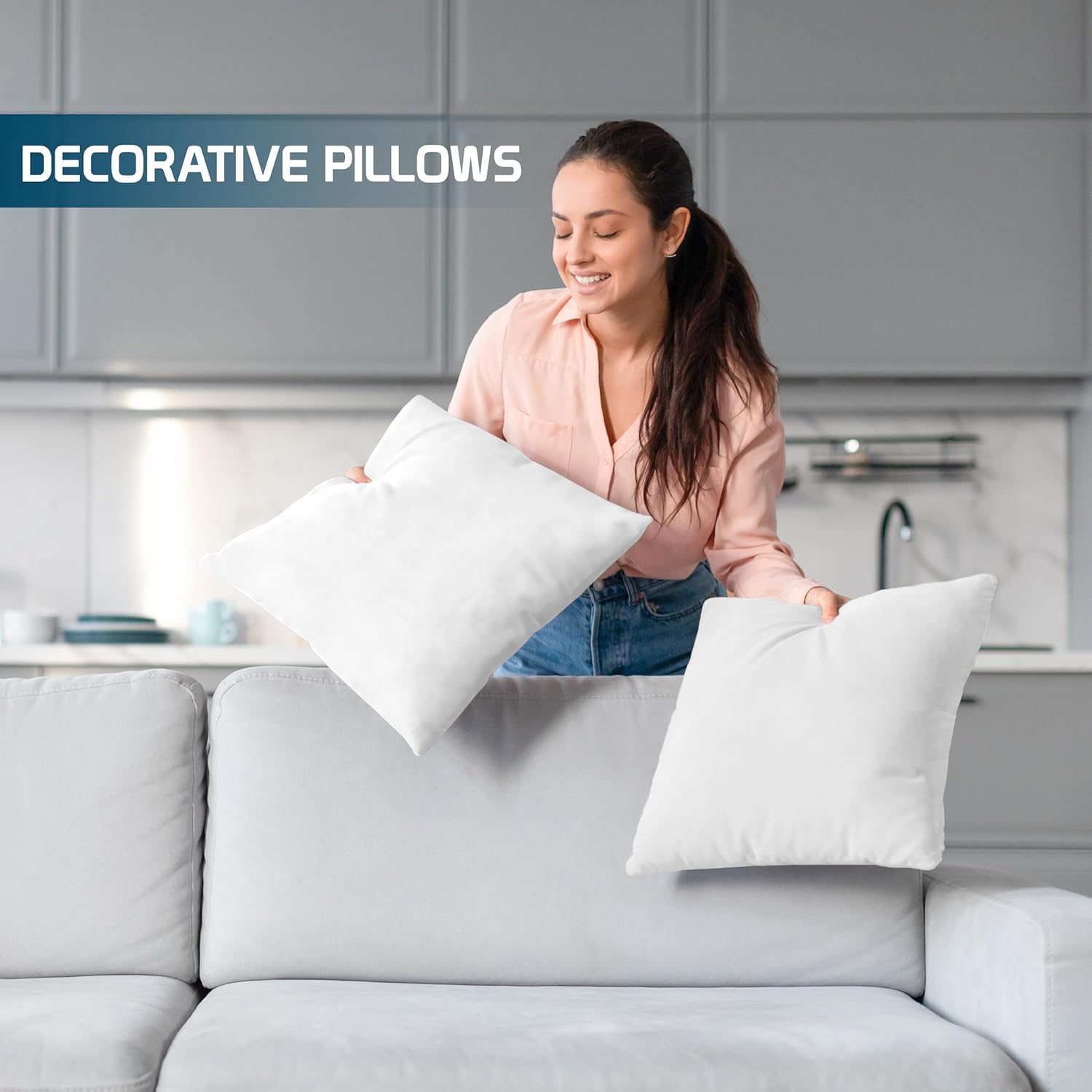 Utopia Throw Pillows Set of 4