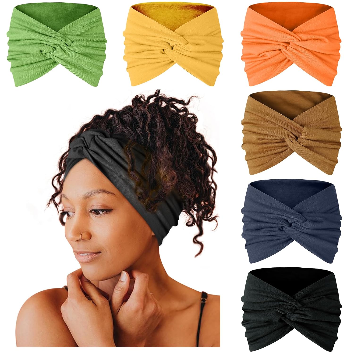 Tobeffect Wide Boho Headbands for Women