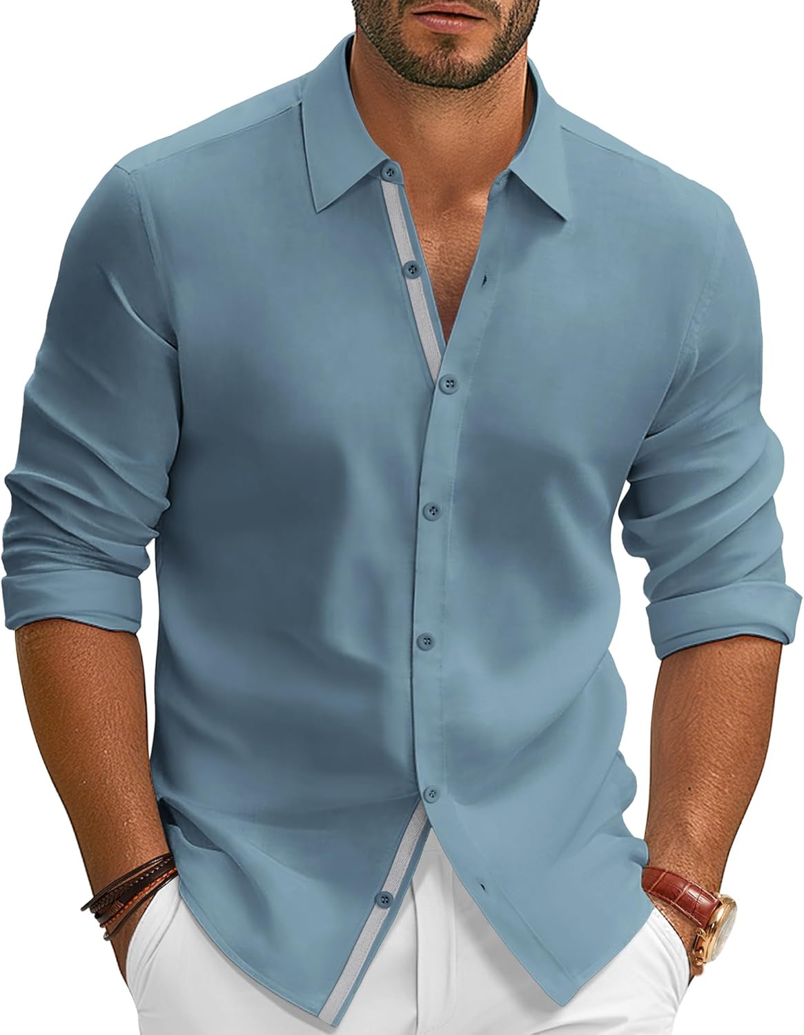 PJ PAUL JONES Mens Dress Shirts Business Shirts