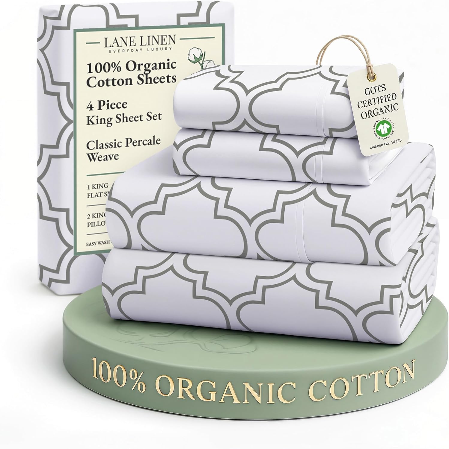 LANE LINEN Eco Friendly Cotton Queen Sheet Set