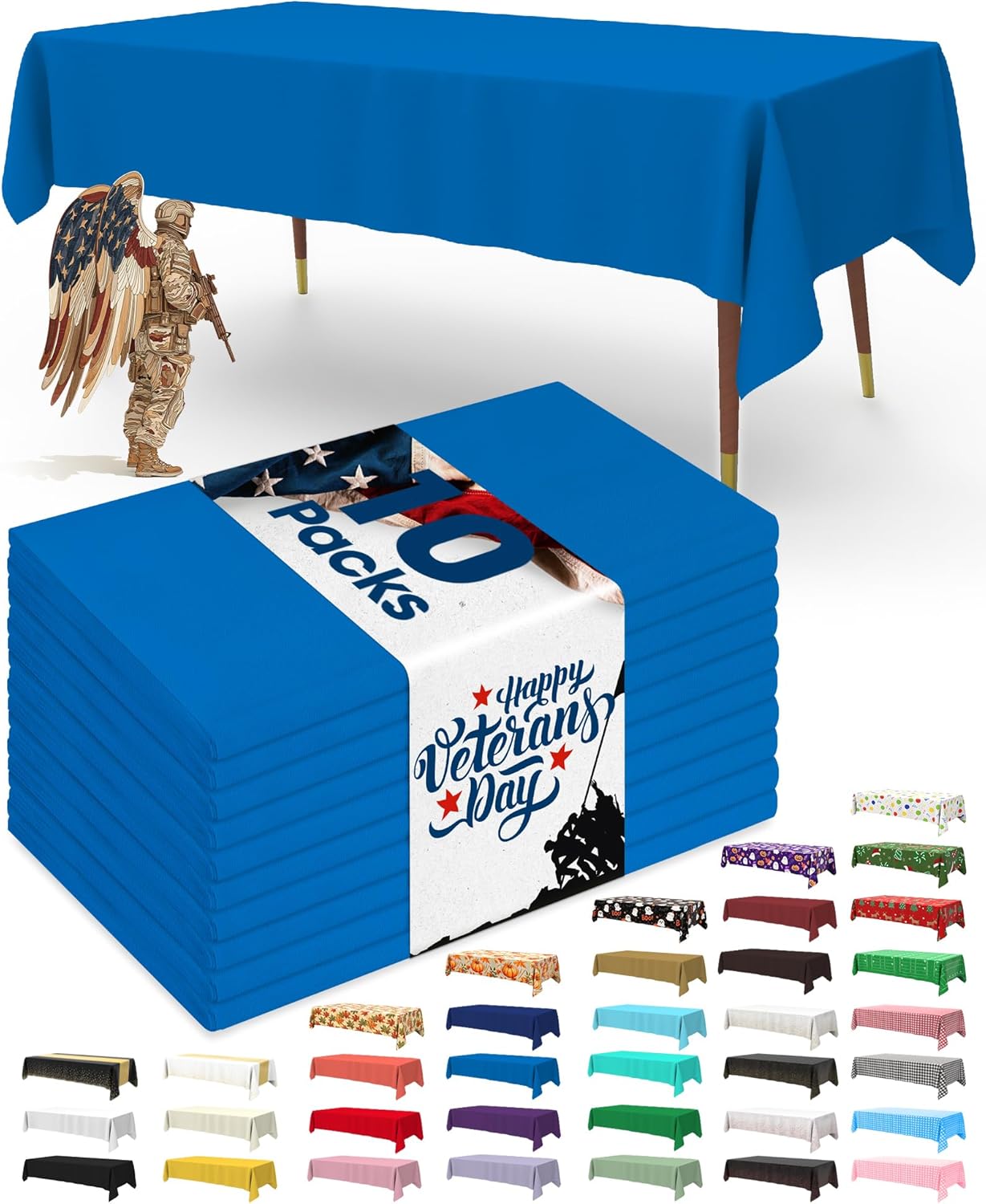 Pureegg Disposable Plastic Tablecloths