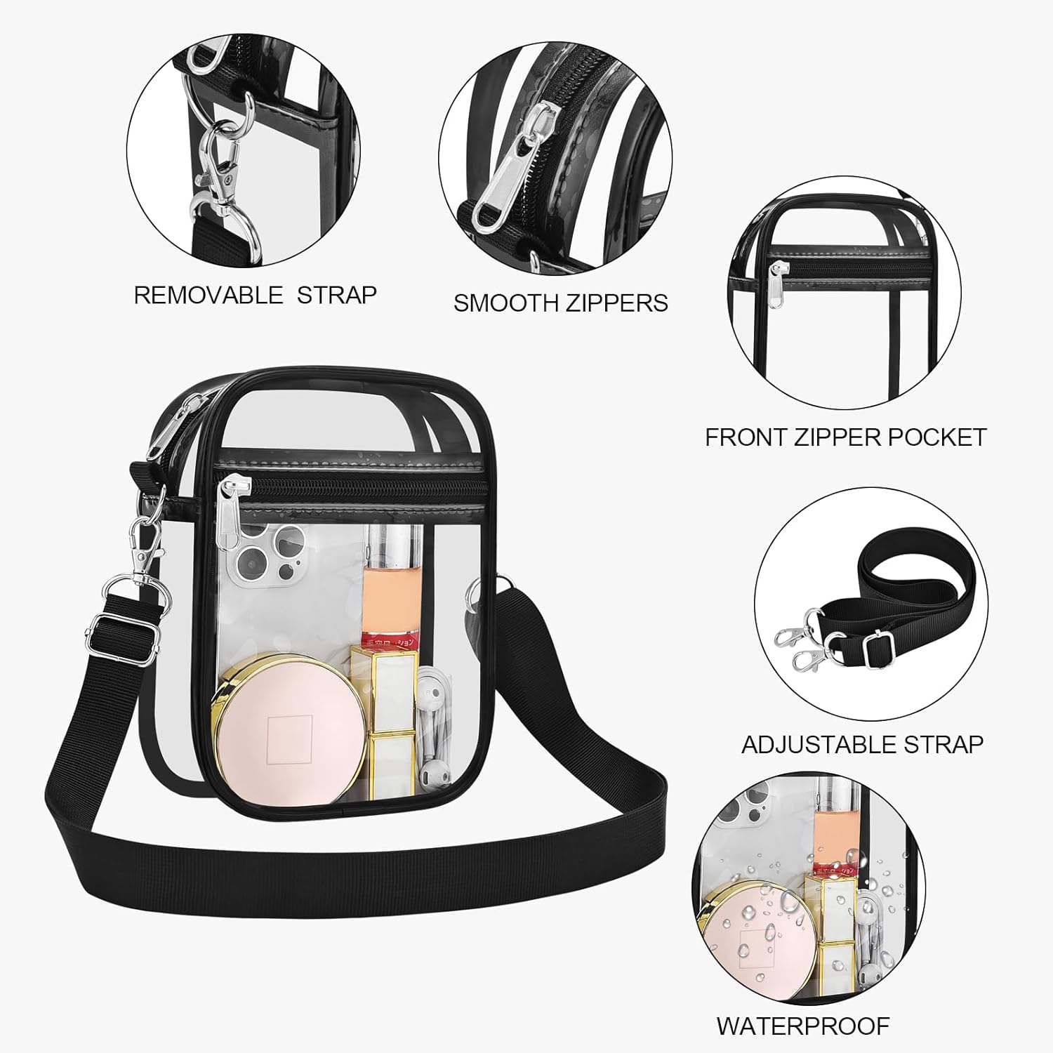USPECLARE Clear Stadium Bag