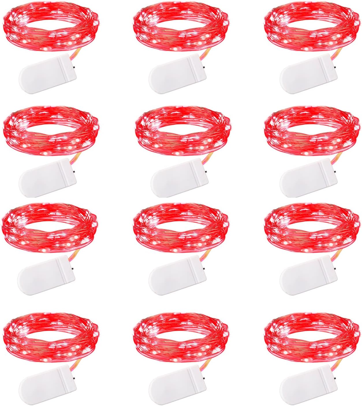 Brightown 12-Pack LED Fairy String Lights