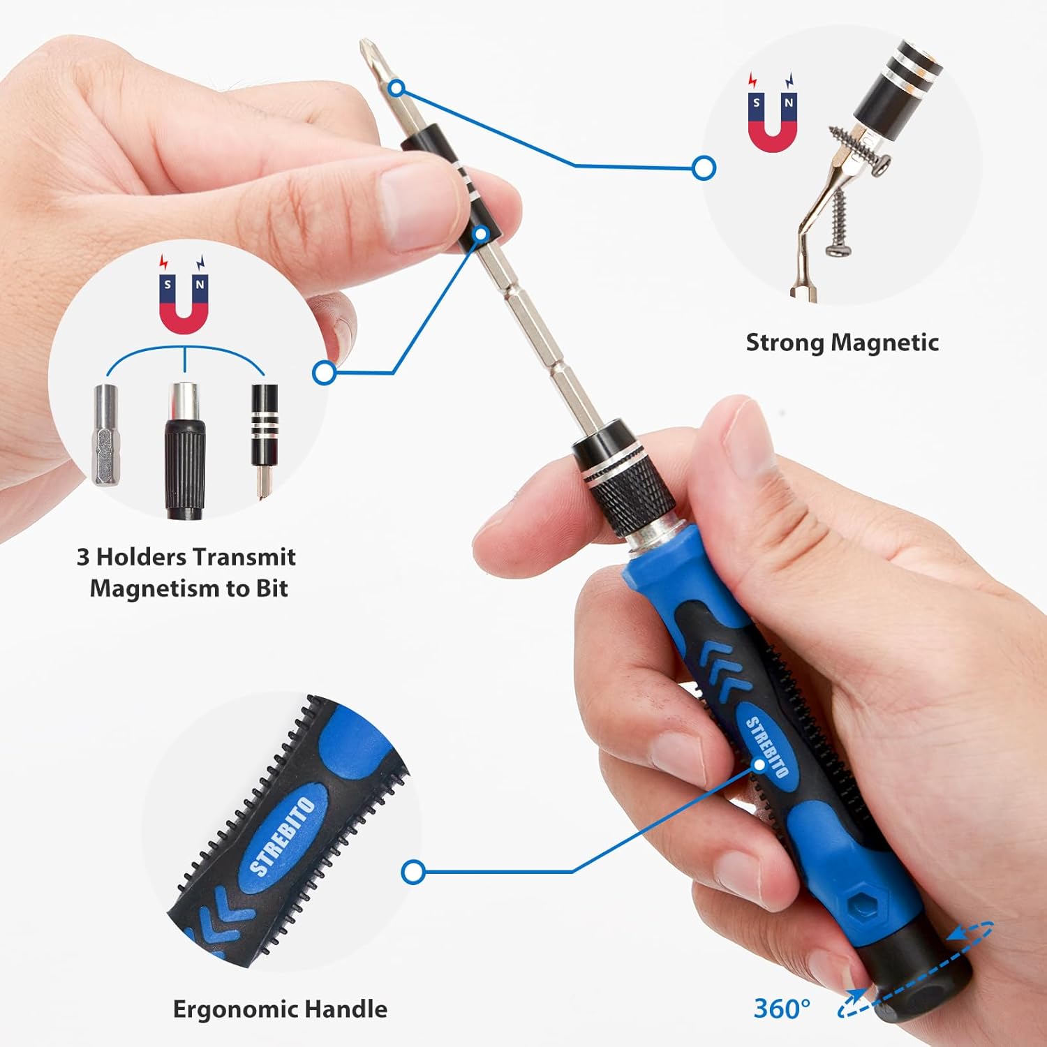 STREBITO Electronics Precision Screwdriver Sets