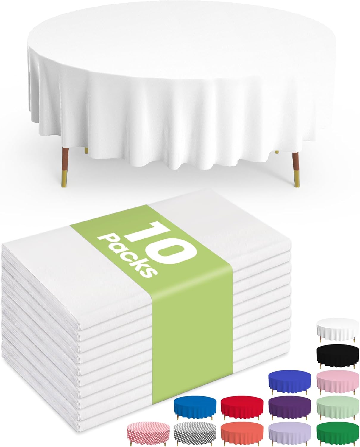 Pureegg Disposable Plastic Tablecloths