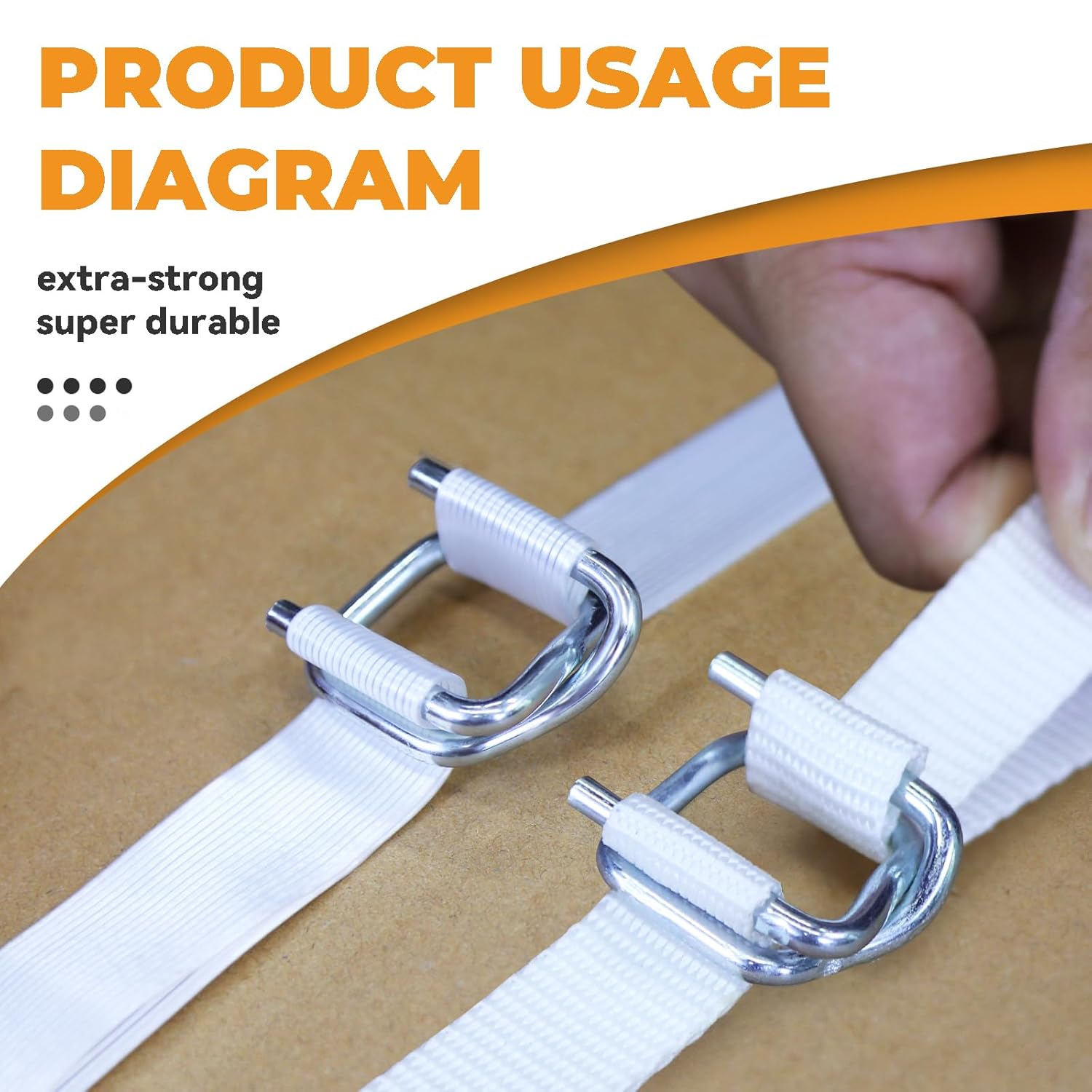 3/4" Galvanized Banding Strapping Metal Wire Buckle