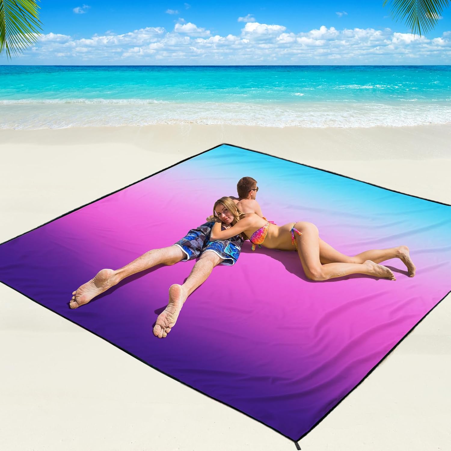 Beach Blanket Waterproof Sandproof Beach Mat