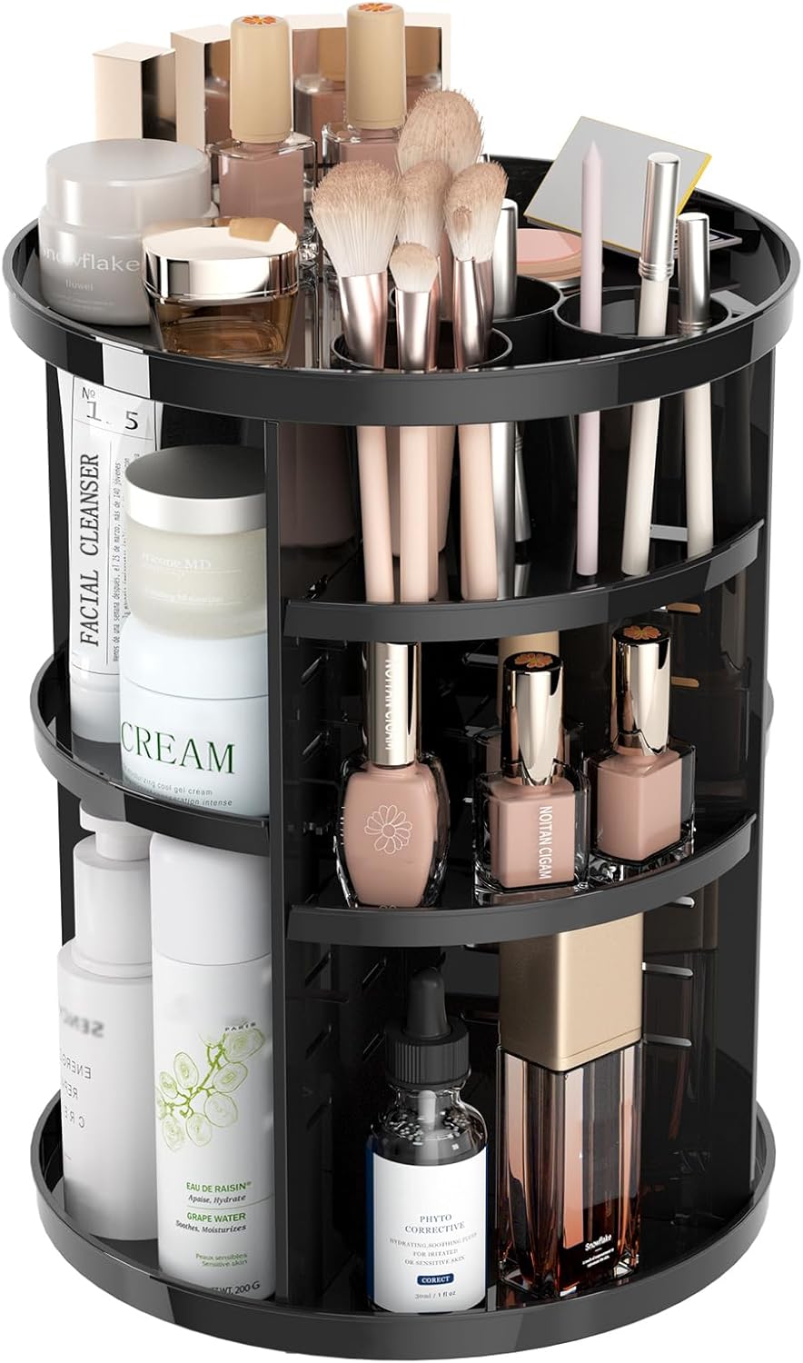 Rotating 8-Layer Makeup Organizer – Skincare