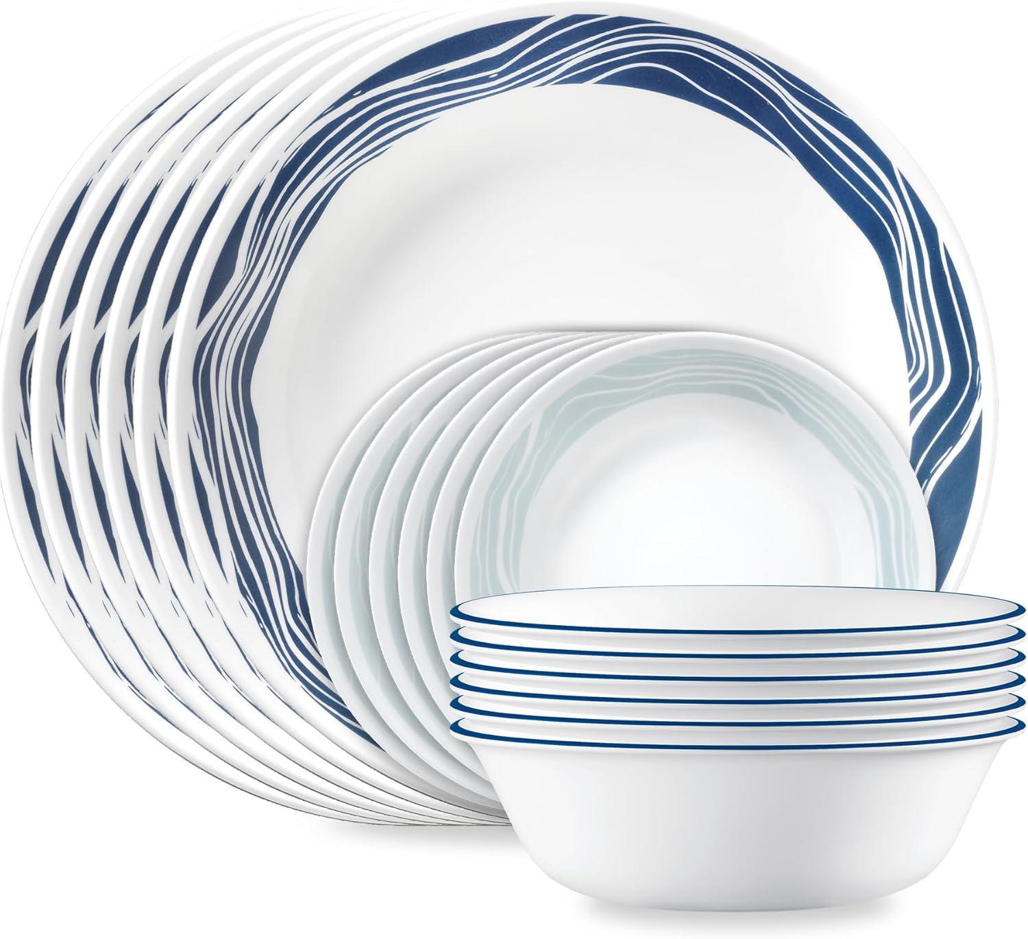 Corelle Vitrelle 18-Piece Service for 6 Dinnerware Set
