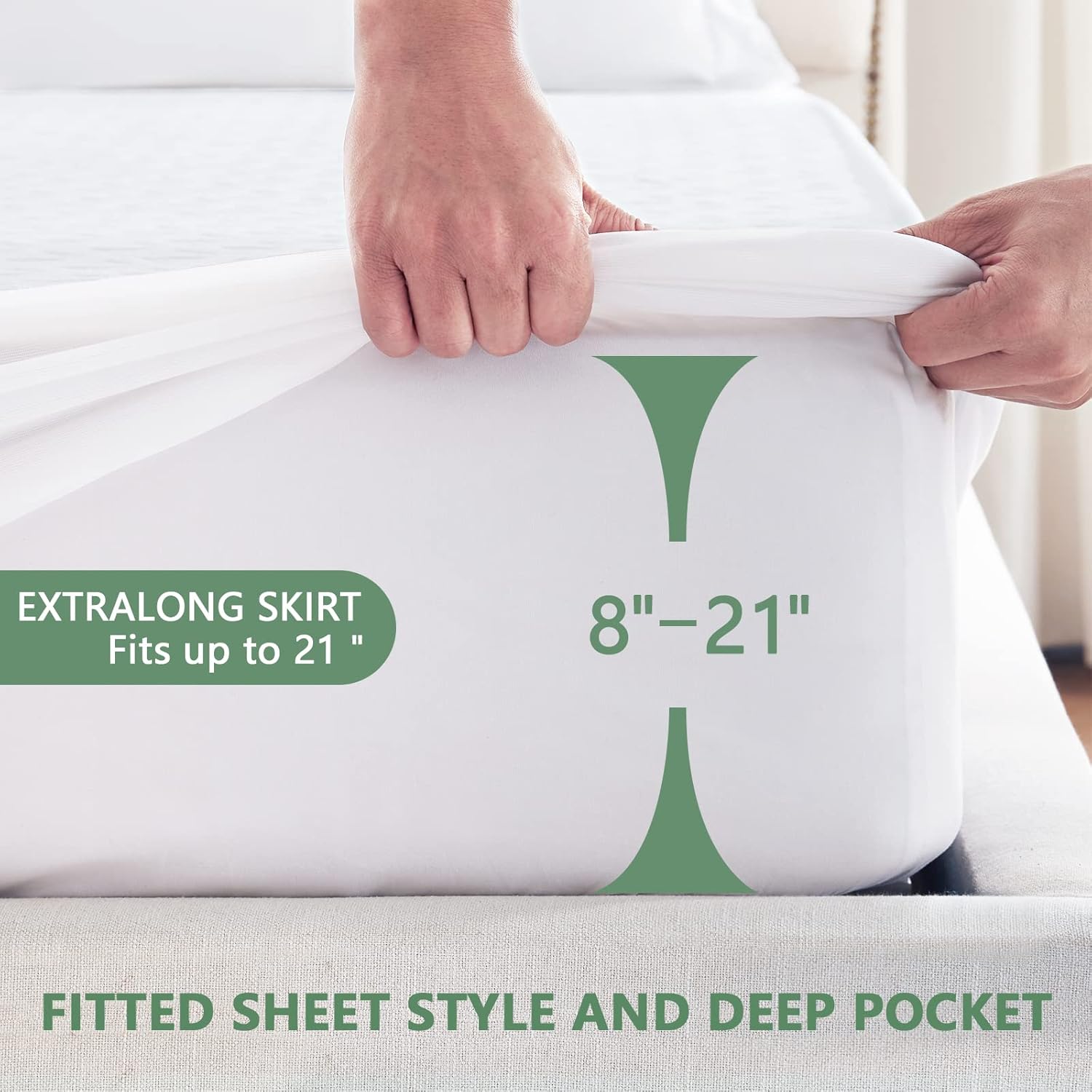 Premium Waterproof Mattress Protector Queen