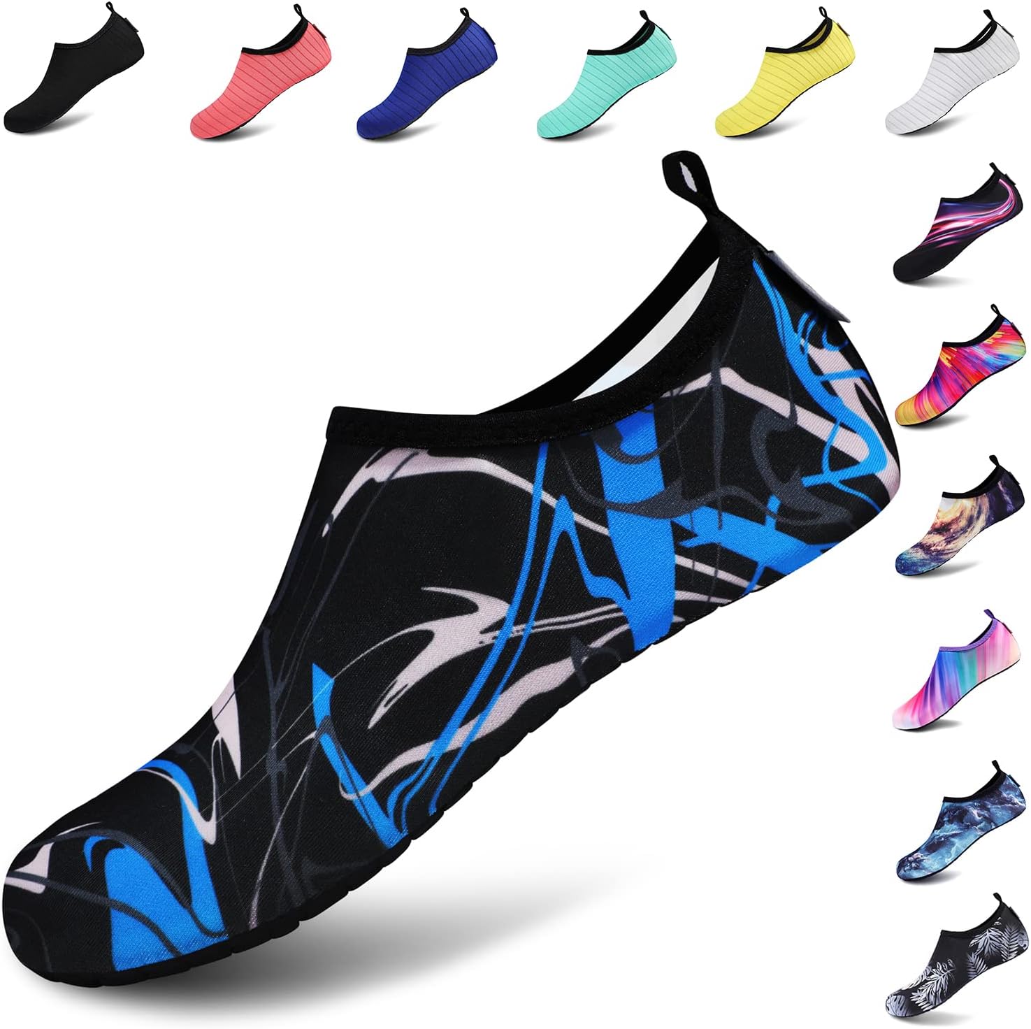 VIFUUR Water Shoes – Barefoot Quick-Dry Aqua Socks