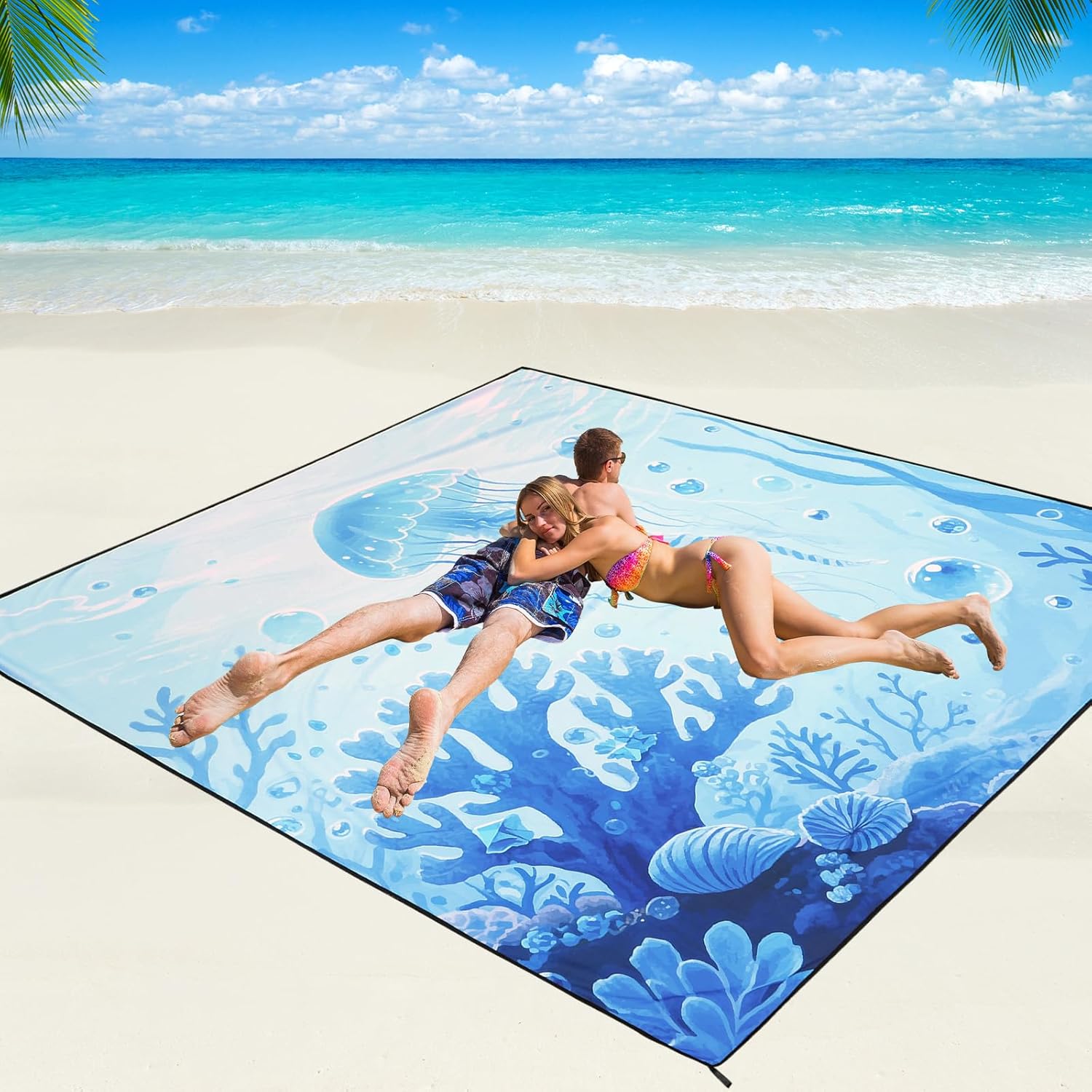 Beach Blanket Waterproof Sandproof Beach Mat