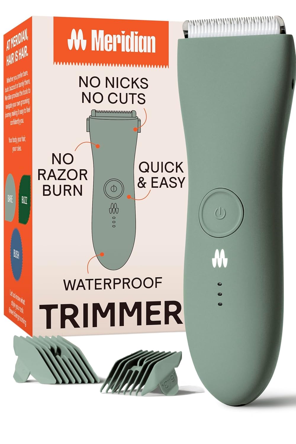 MERIDIAN The Trimmer Men's Body Hair Shaver