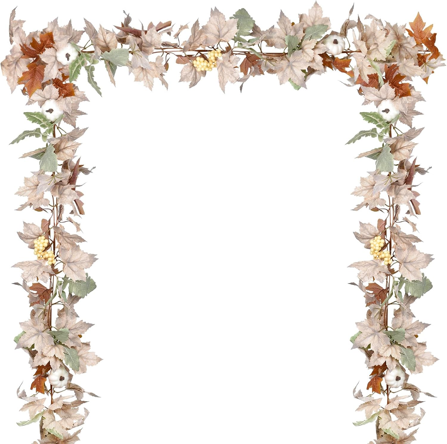 DearHouse 2 Pack Fall Garland Maple Leaf