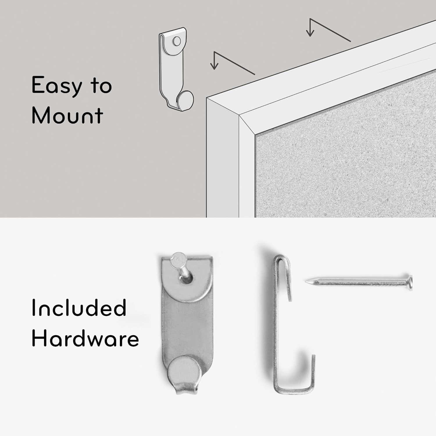 U Brands Cork Bulletin Board Light Birch Wood Frame