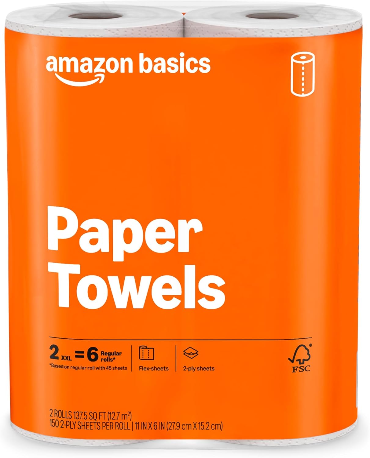 2-Ply Paper Towels 12 Rolls Flex