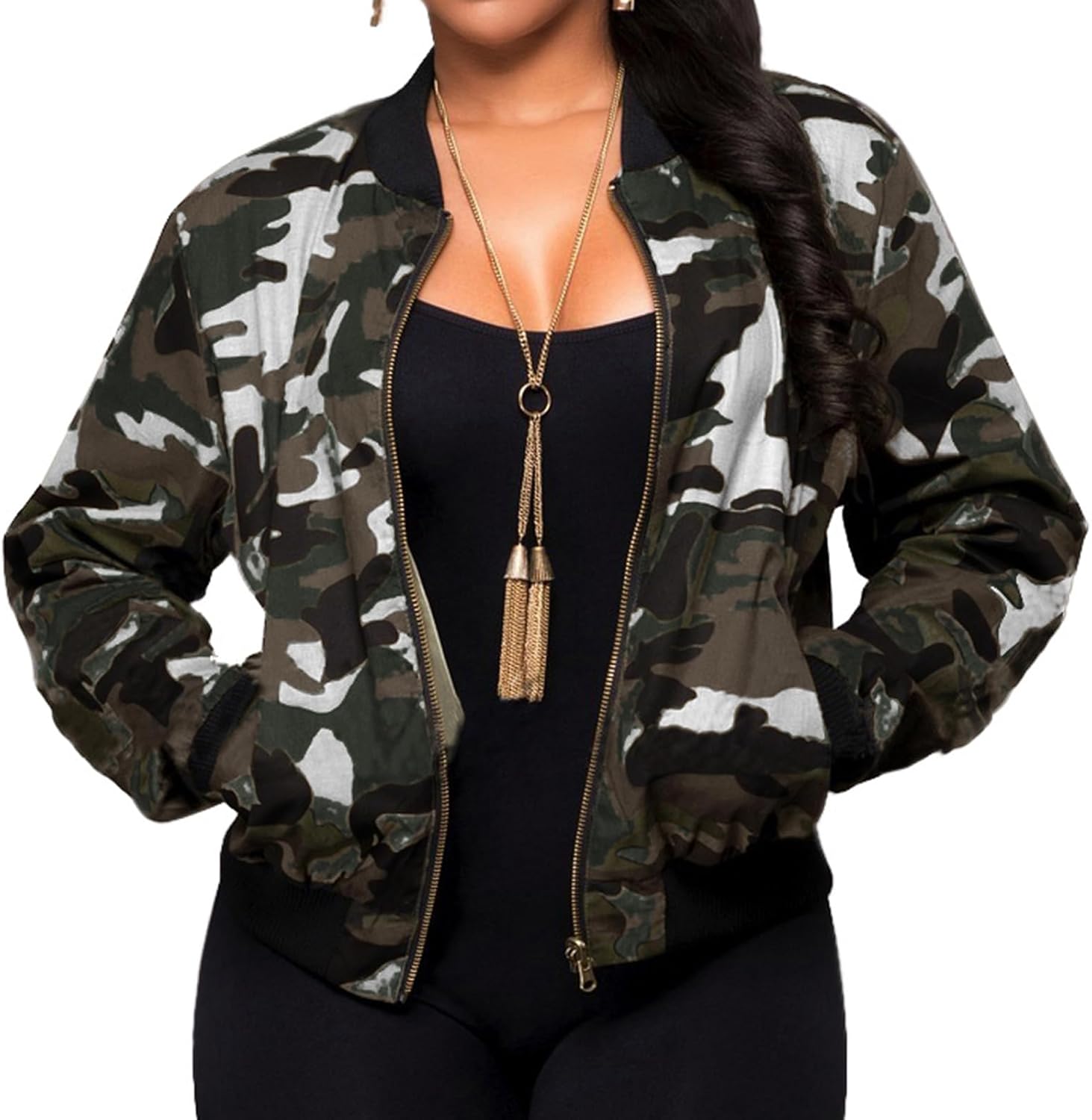 Women’s Lightweight Casual Bomber Jacket
