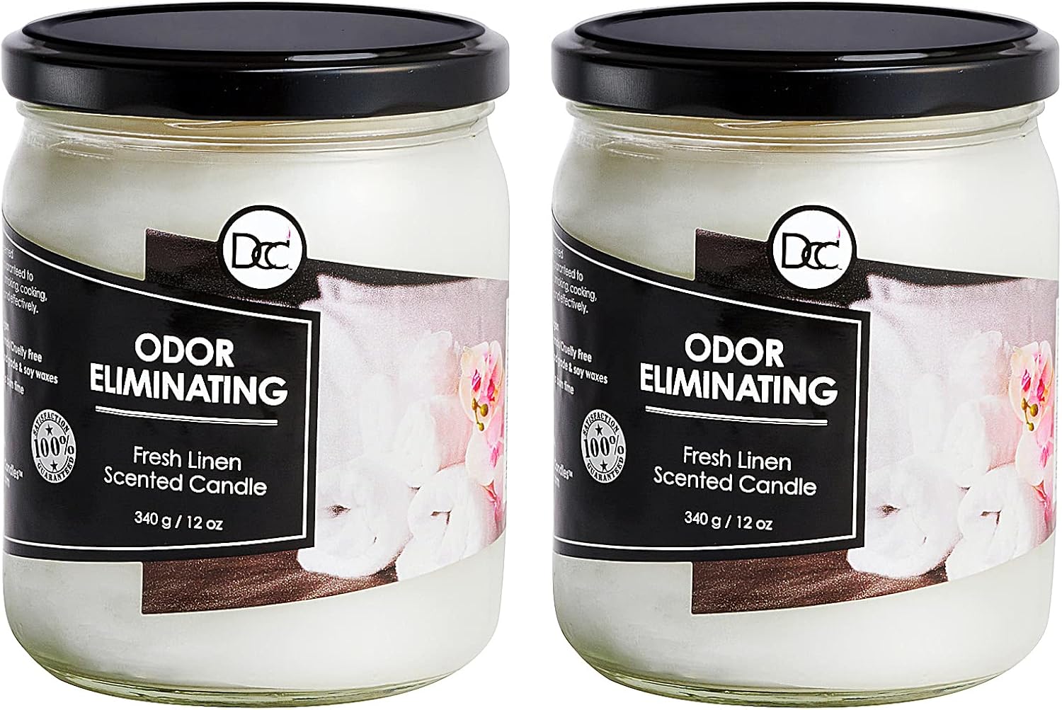 Vanilla Bean Odor Eliminating Candle – 80-Hour Burn