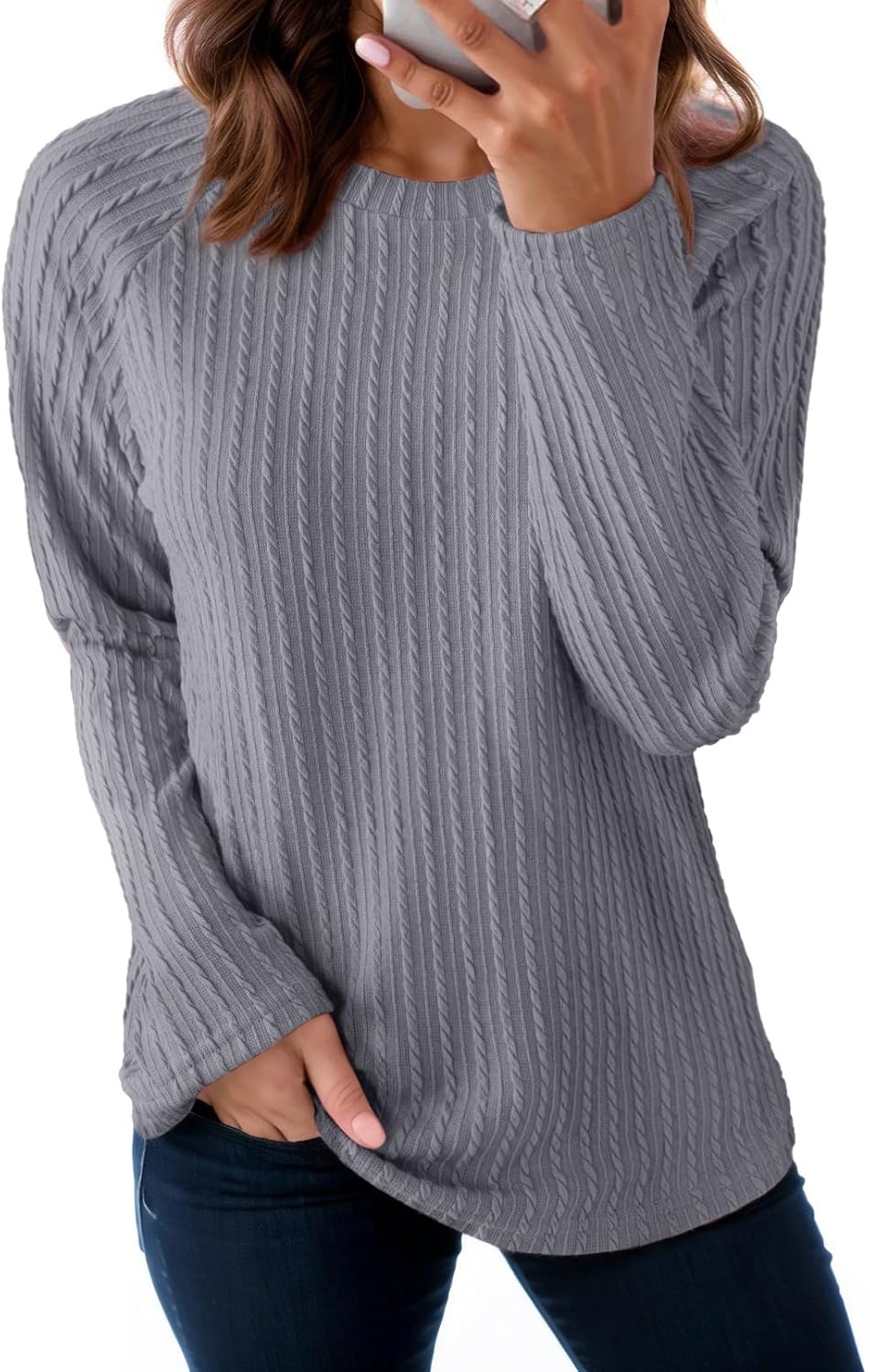 Dokotoo Womens Tops Long Sleeve Lightweight Shirts