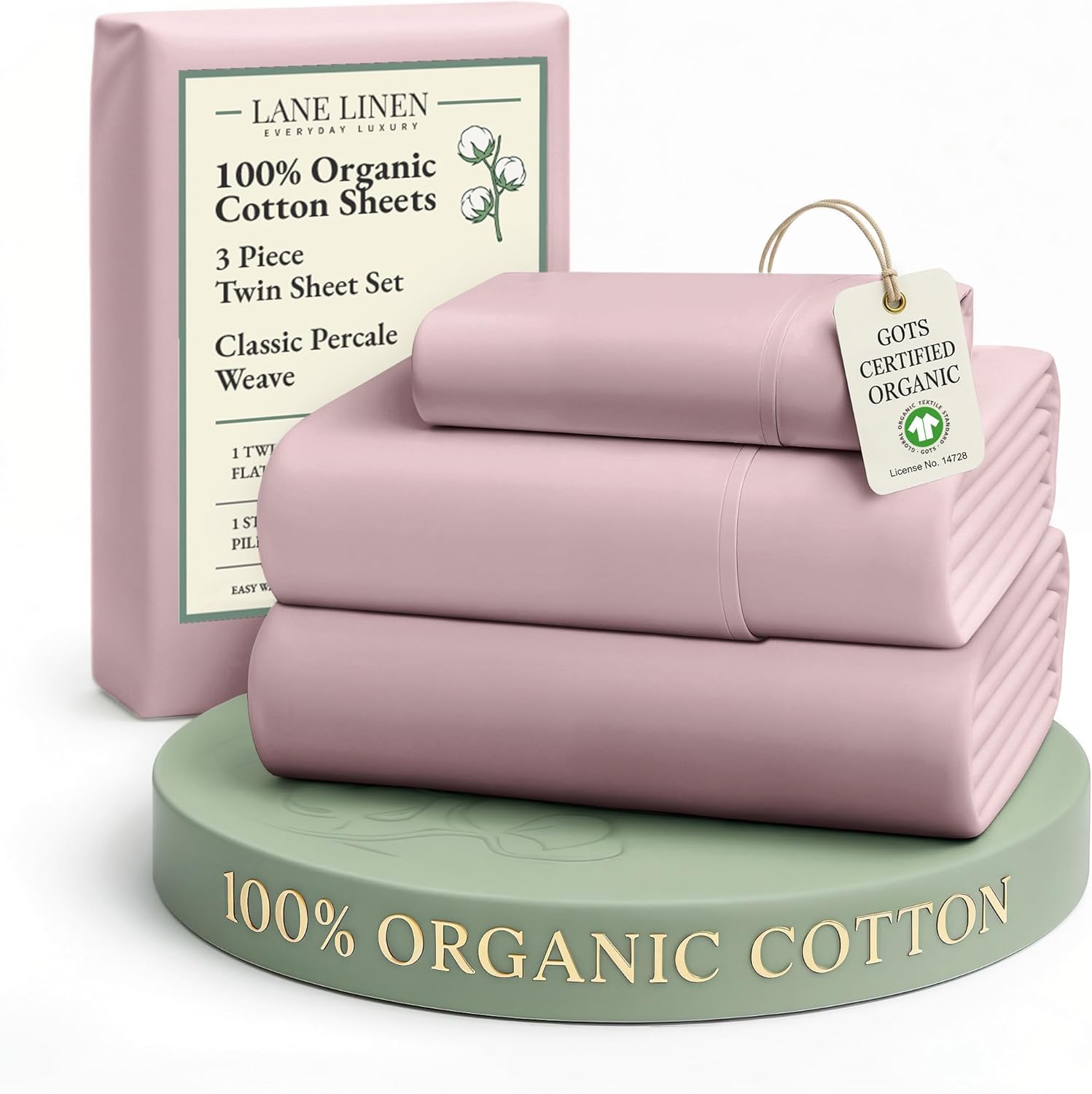 LANE LINEN Eco Friendly Cotton Queen Sheet Set
