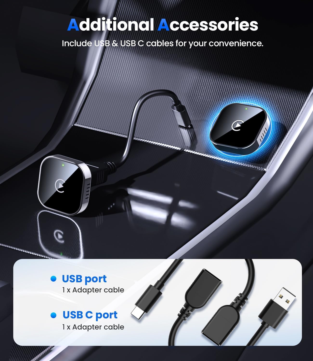 Teeran Wireless CarPlay Adapter Fast & Easy Use