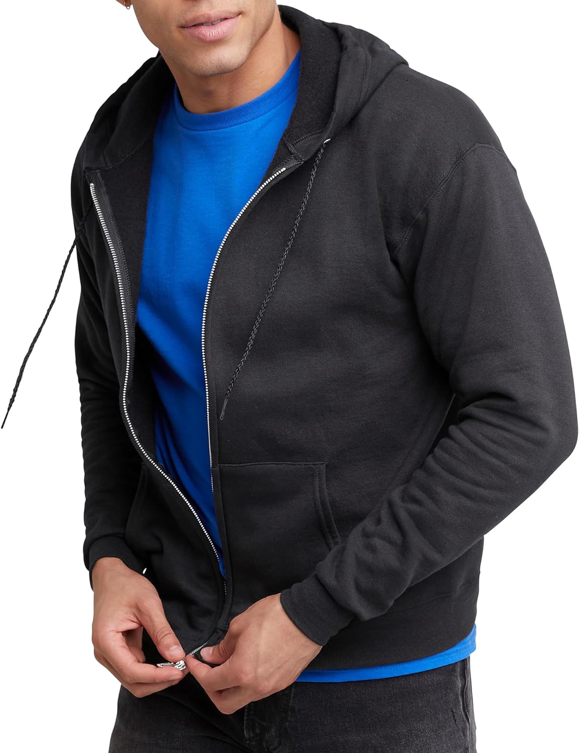Hanes, Ecosmart Fleece Full-zip Hoodie for Men, Hooded Sweatshirt