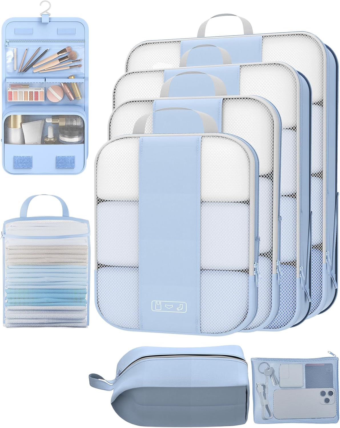 OlarHike 10 Compression Packing Cubes
