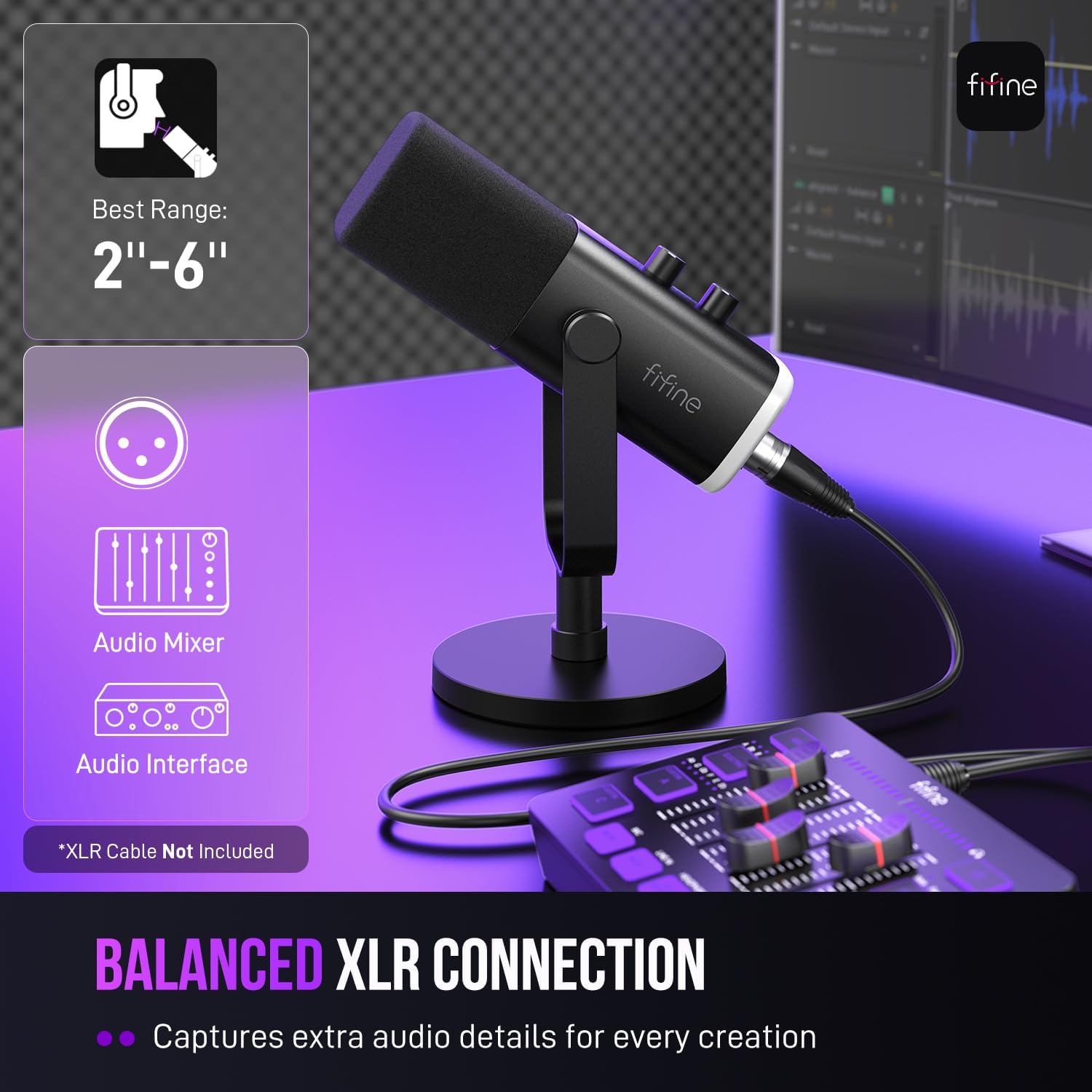 FIFINE AM8 USB/XLR Dynamic Microphone