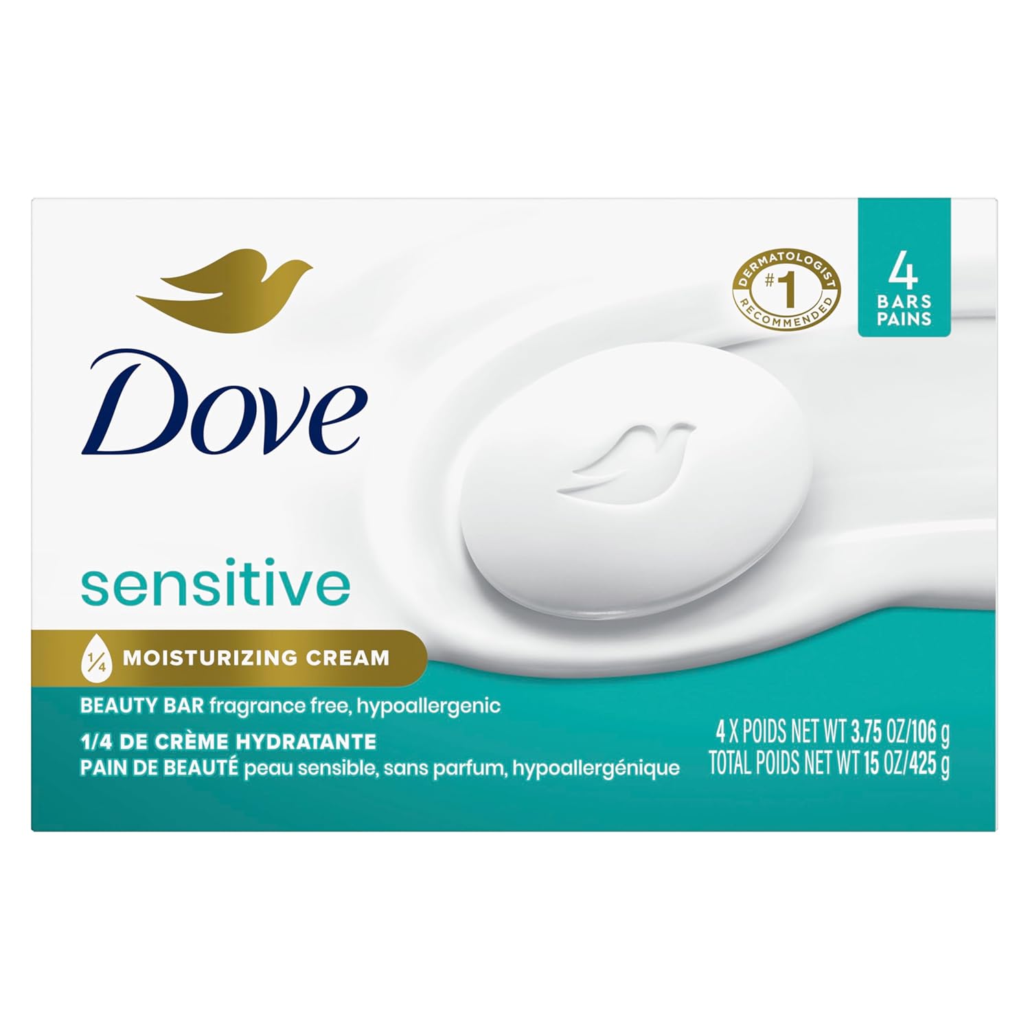 Dove Beauty Bar Soap Sensitive for Sensitive Skin