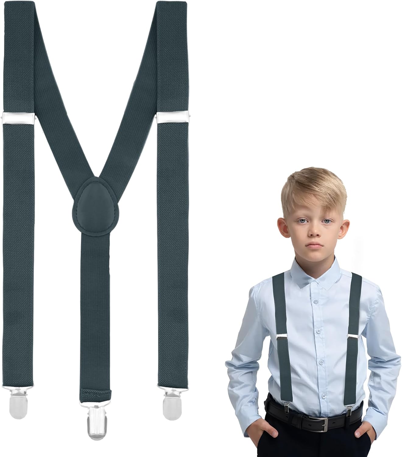 Suspenders for Boys and Girls,Elastic Y-Back Design
