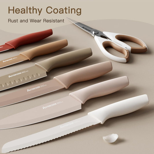 Astercook Kitchen Knife Set Stainless Steel