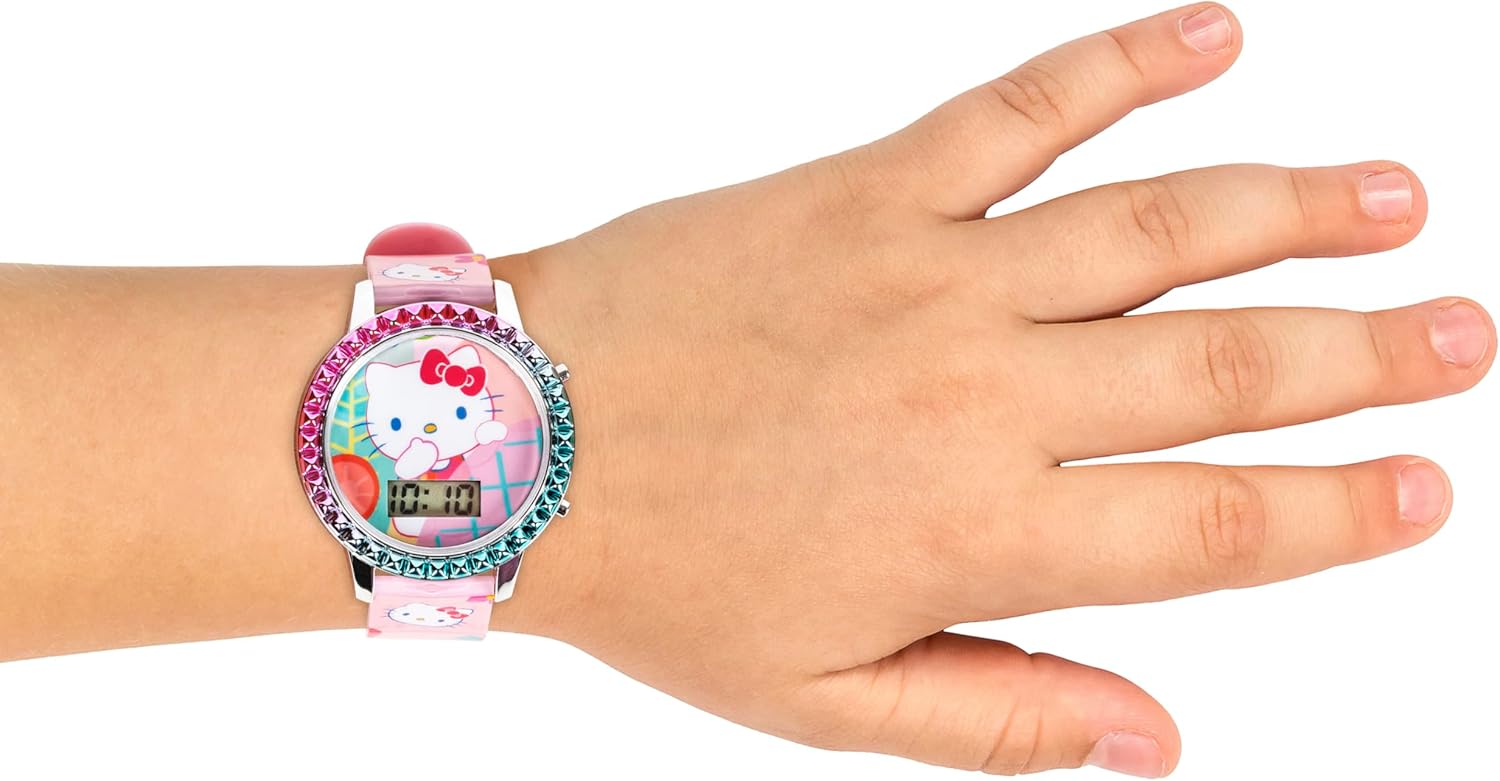Accutime Sanrio Hello Kitty Girls' Digital LCD Quartz Watch