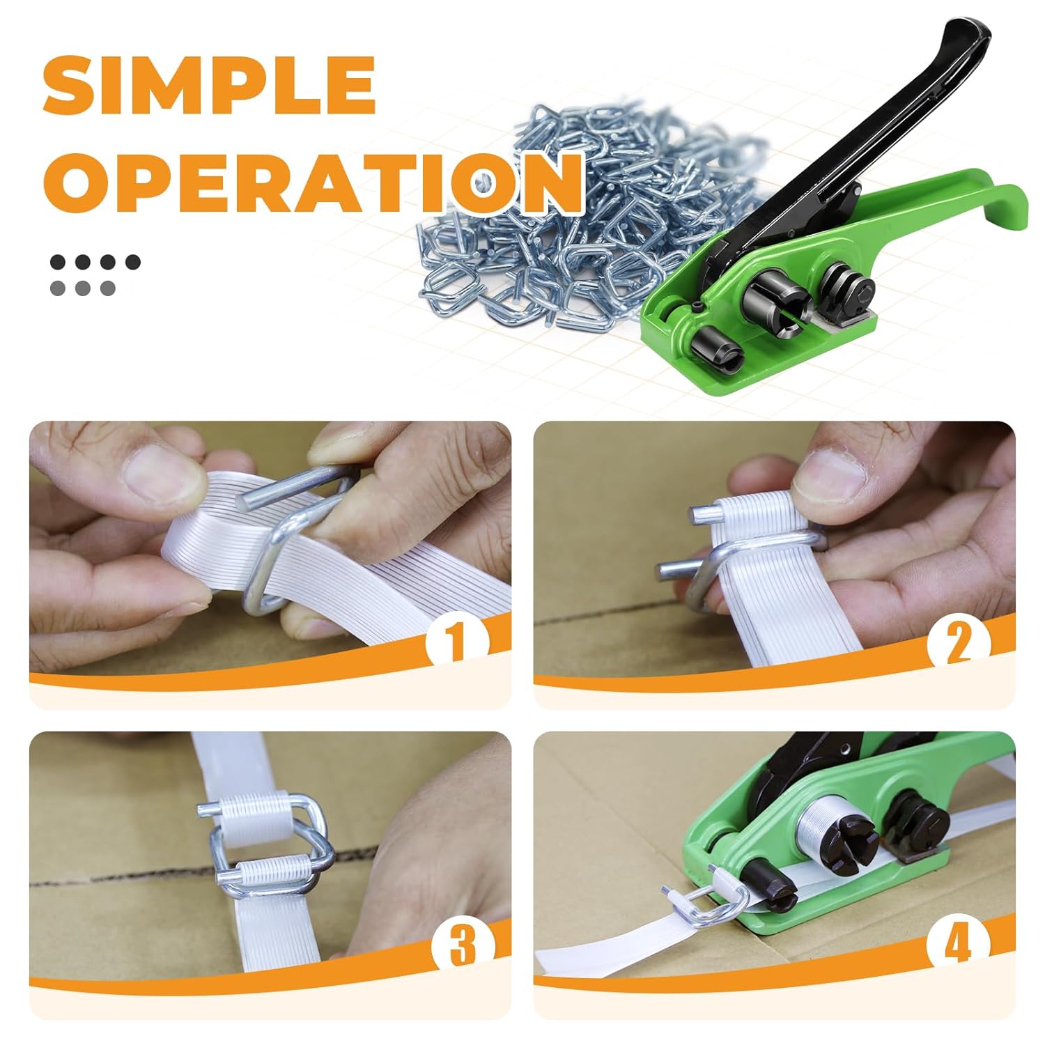 3/4" Galvanized Banding Strapping Metal Wire Buckle