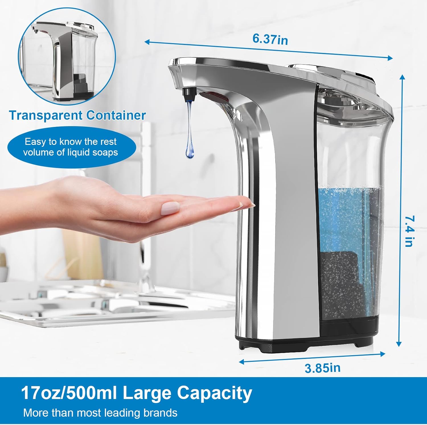 Automatic Touchless Soap Dispenser with Infrared Sensor