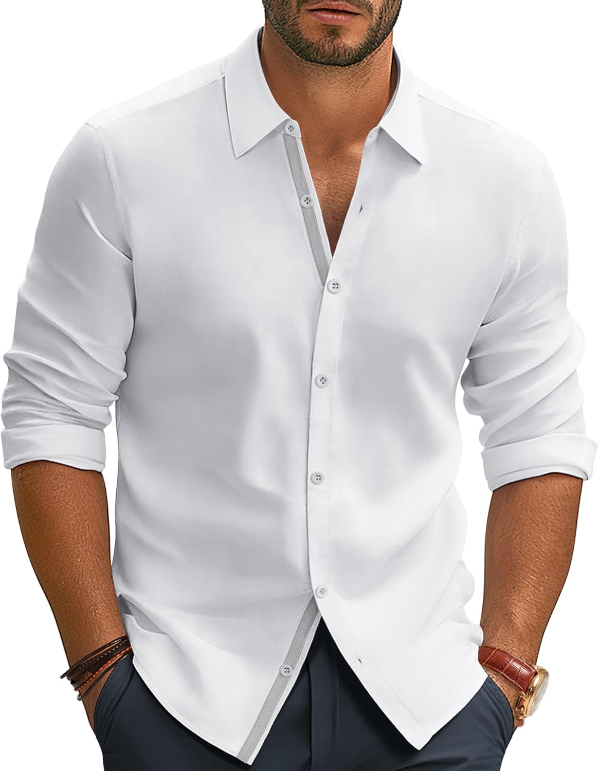 PJ PAUL JONES Mens Dress Shirts Business Shirts