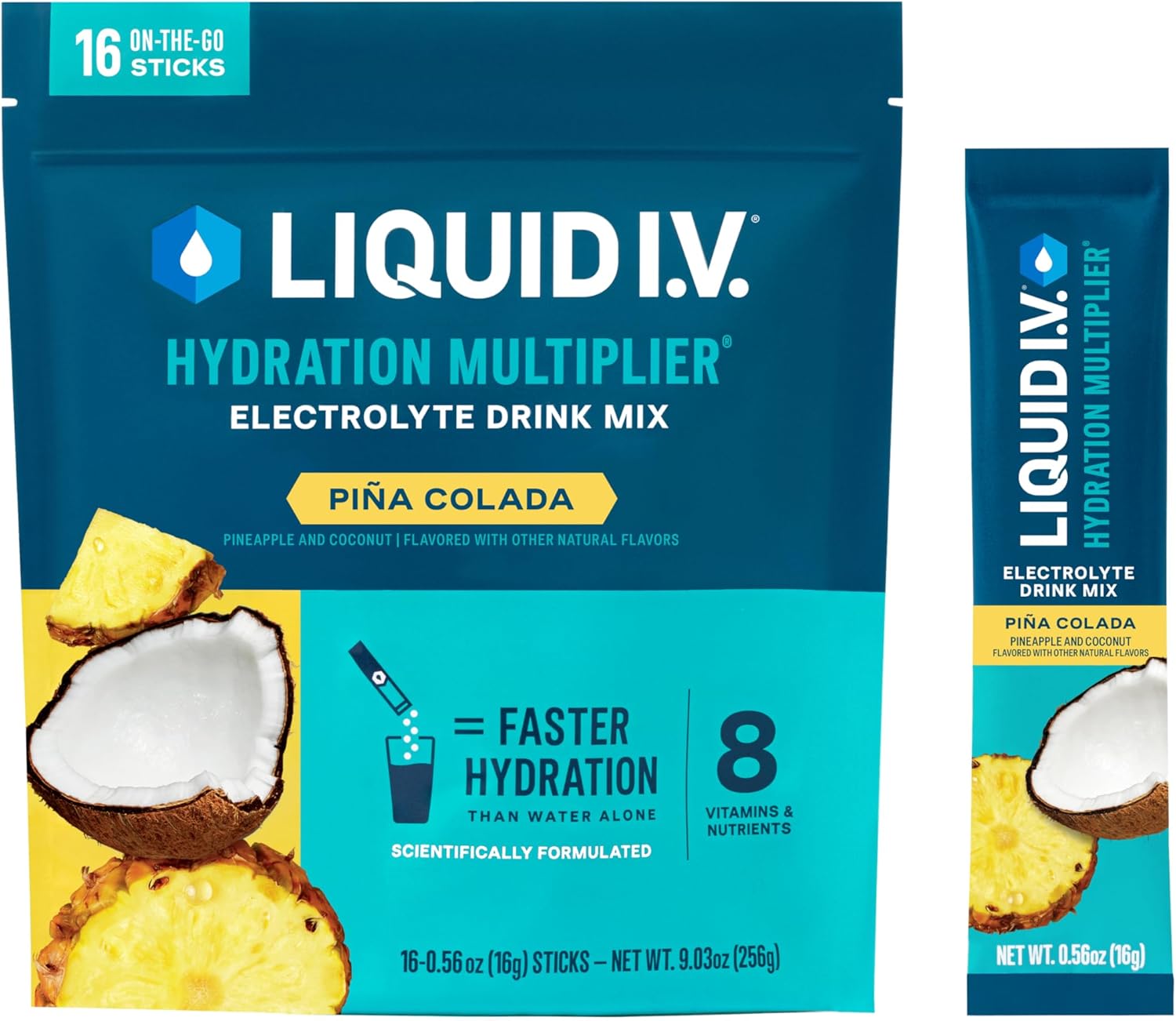 Liquid I.V. Hydration Multiplier – Lemon Lime Electrolyte Drink