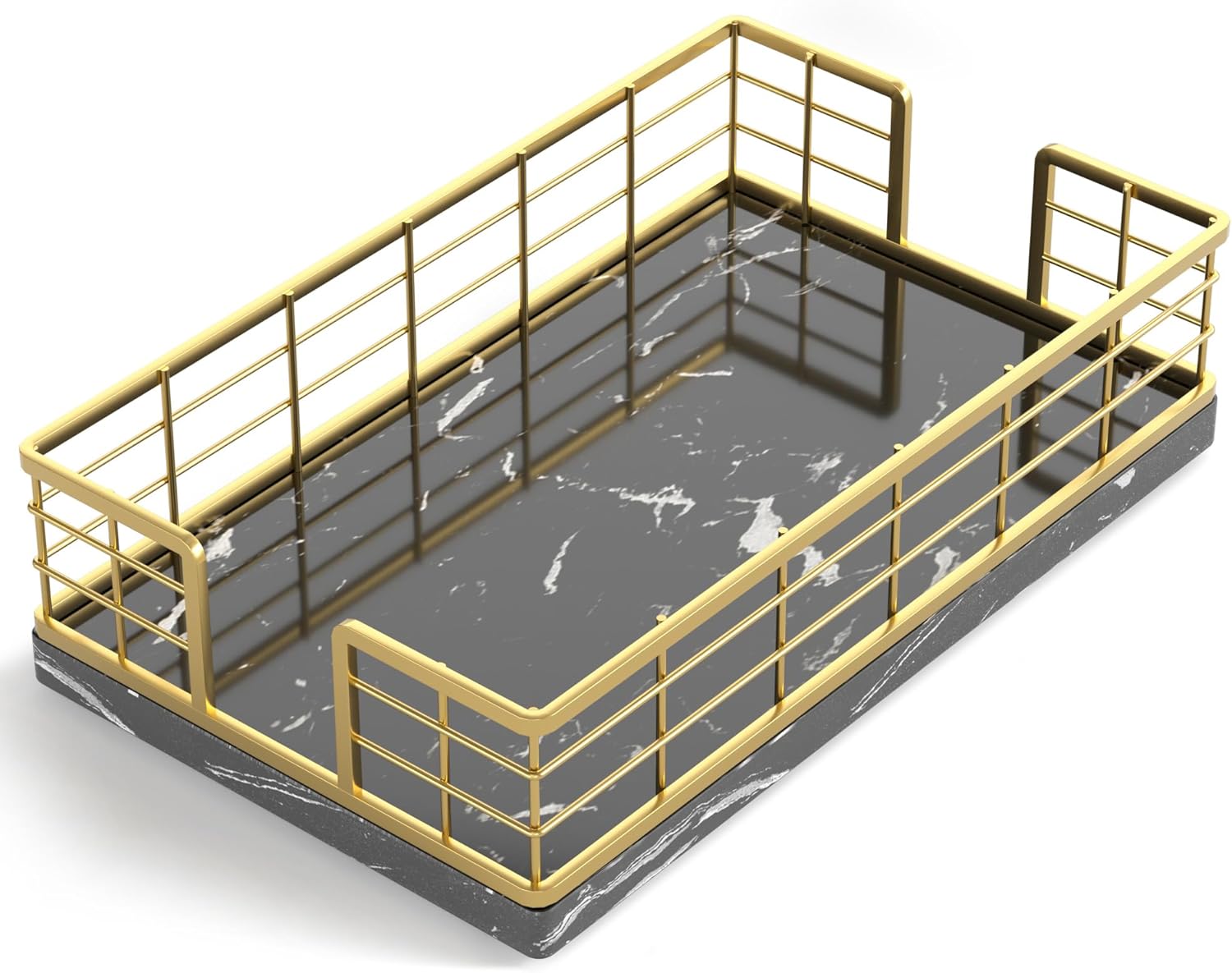 Wican Napkin Holder for Table Bamboo Iron Standing