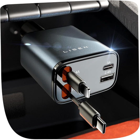 LISEN USB-C Car Charger for iPhone 16