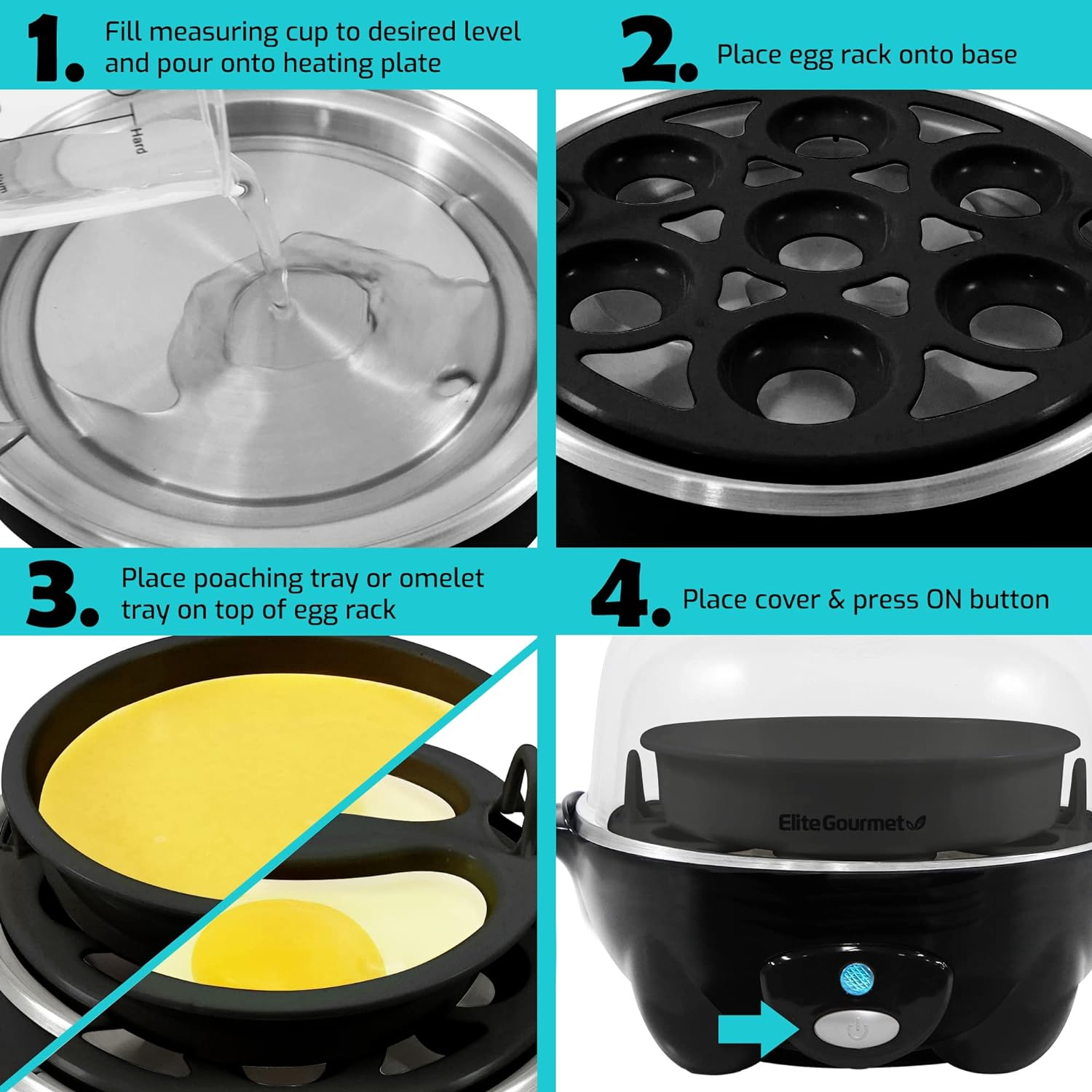 Elite Gourmet Rapid Egg Cooker