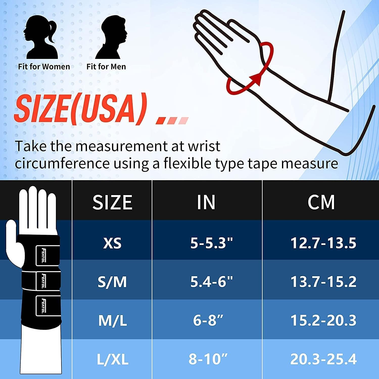 FEATOL Wrist Brace for Carpal Tunnel