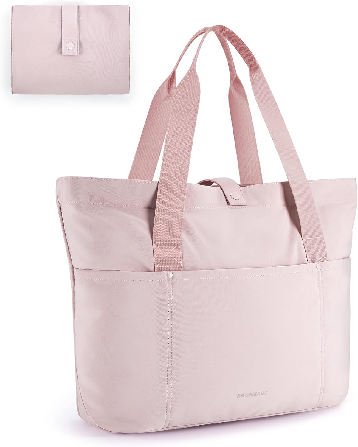 BAGSMART Foldable Tote Bag for Women – Large Travel & Work Handbag