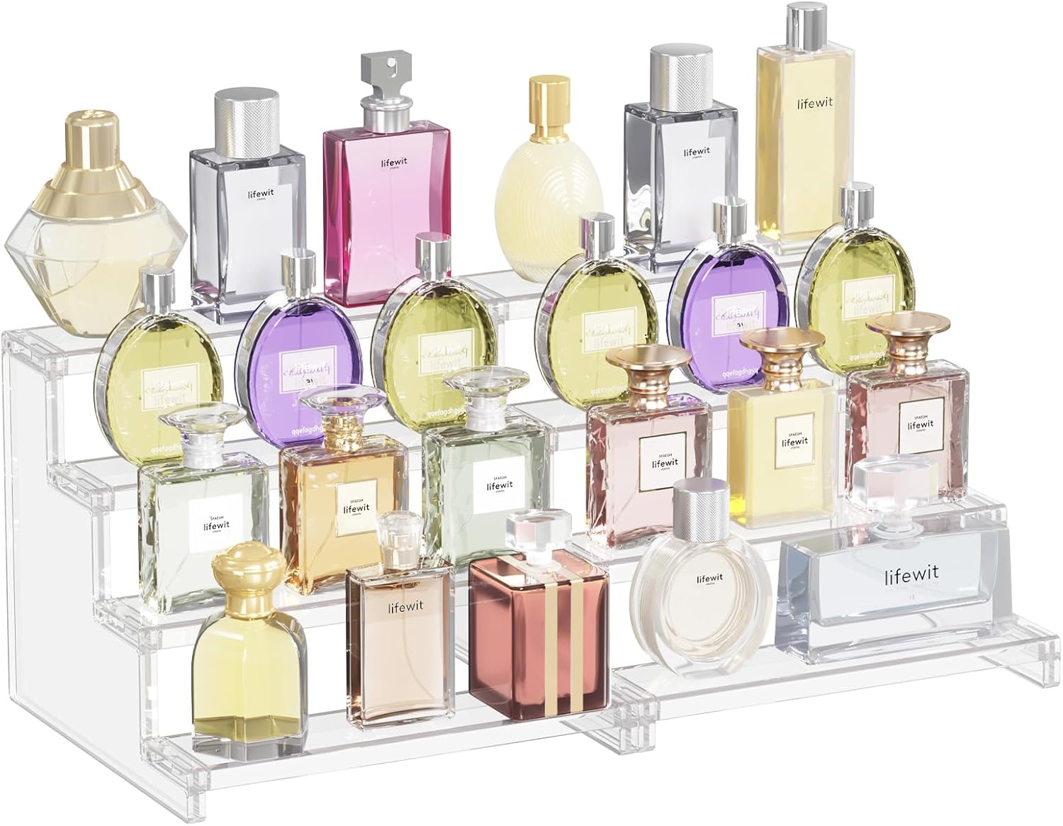 Lifewit 4 Tier Clear Display Riser Stand