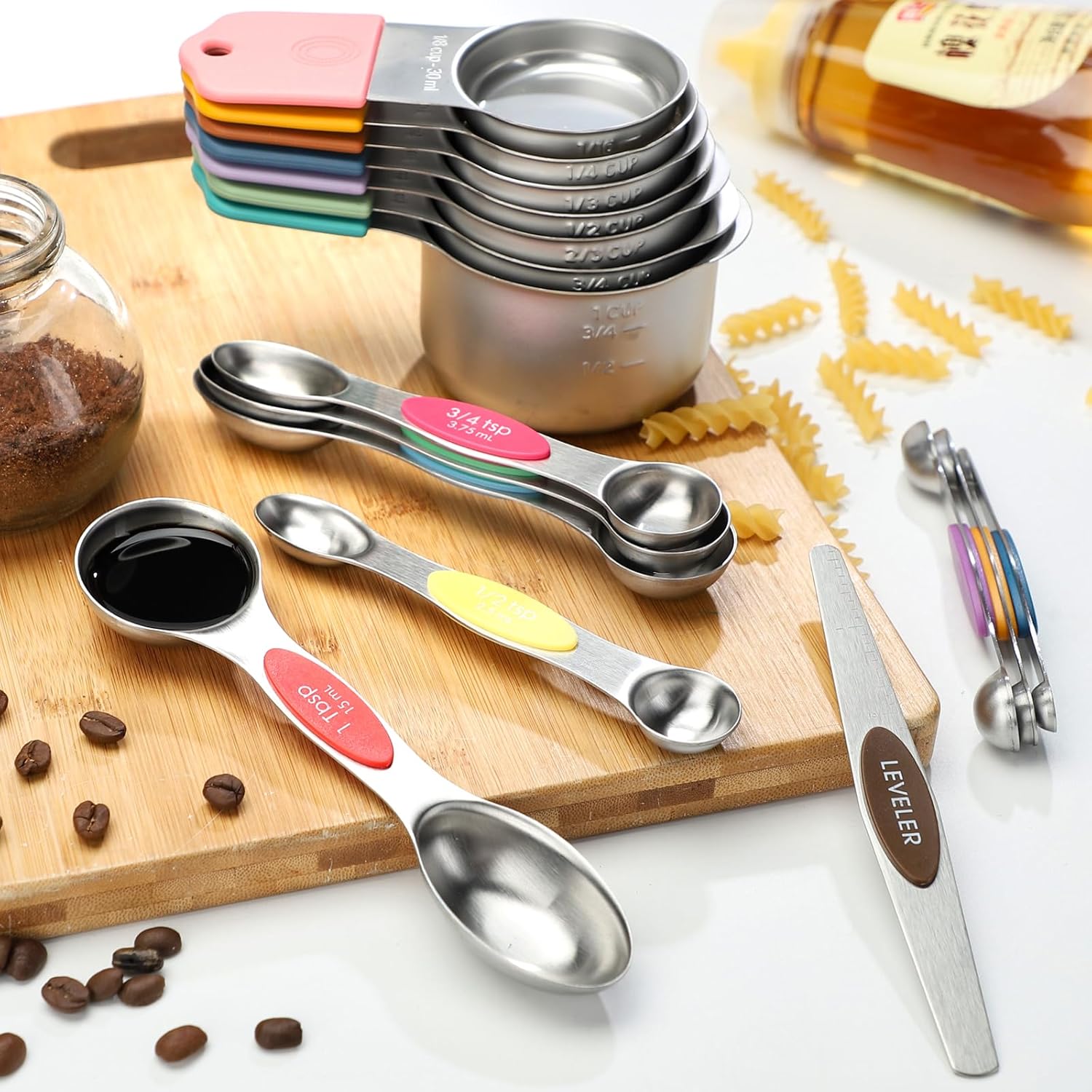 Magnetic Measuring Cups and Spoons Set