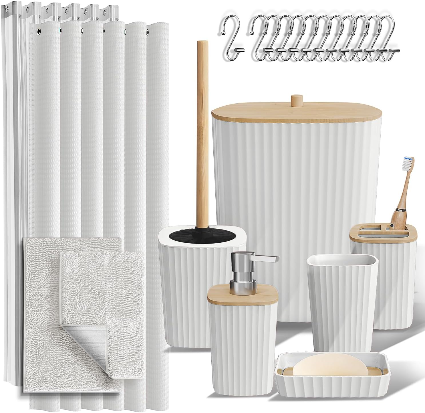 Clara Clark Bathroom Accessories Set
