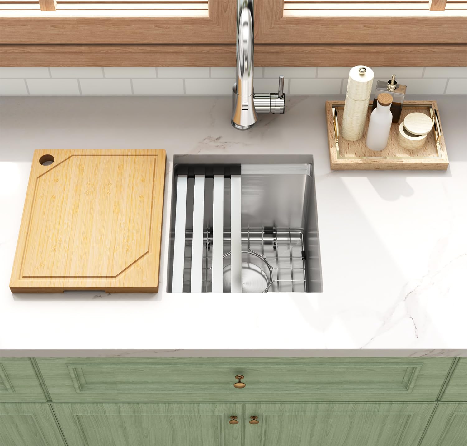 Modern Undermount Gold Sink for Kitchens